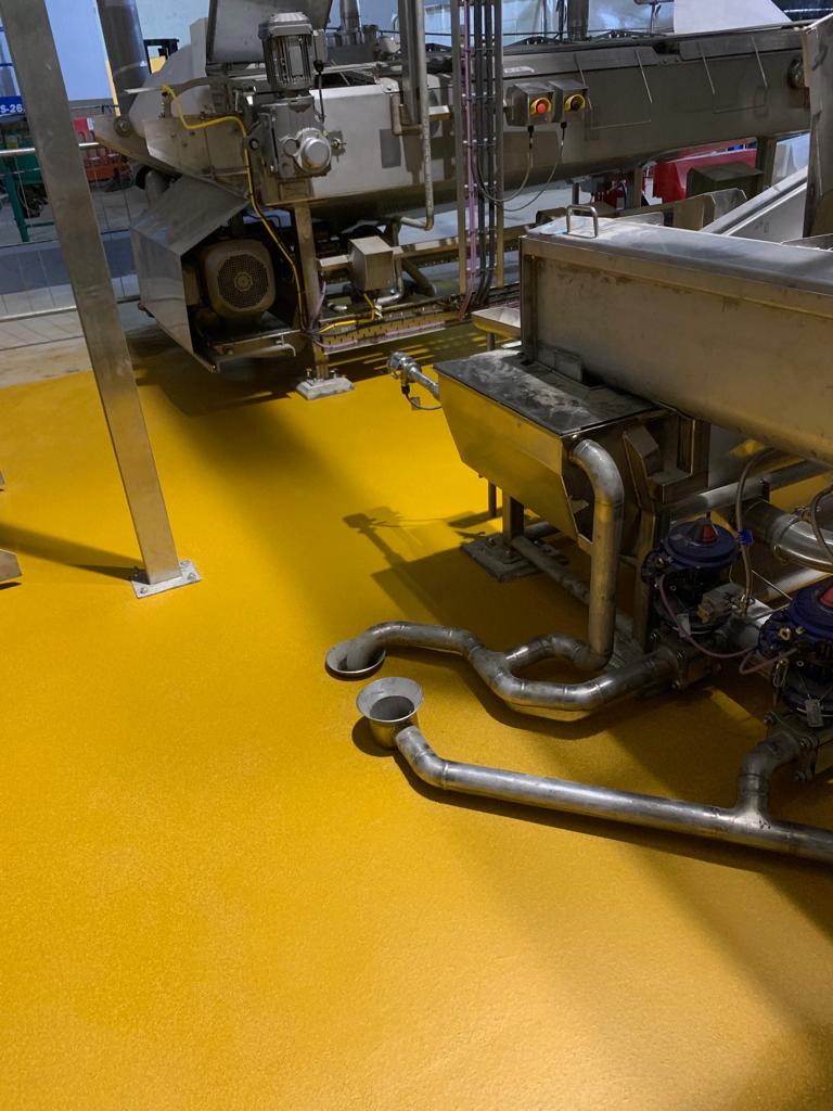 yellow floor machines
